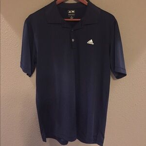 Adidas Blue and White Polo Shirt Casual Style